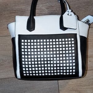 Reed Krakoff Black and White Grid Tote